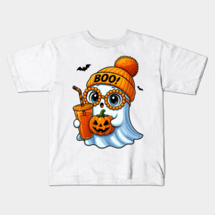 Cute Boujee Ghost Halloween Kids T-Shirt
