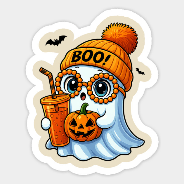 Cute Boujee Ghost Halloween Magnet by UrbanLifeApparel