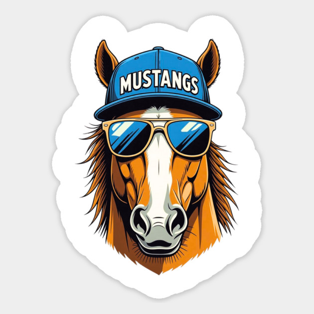 Mustangs Sports Team Magnet by UrbanLifeApparel