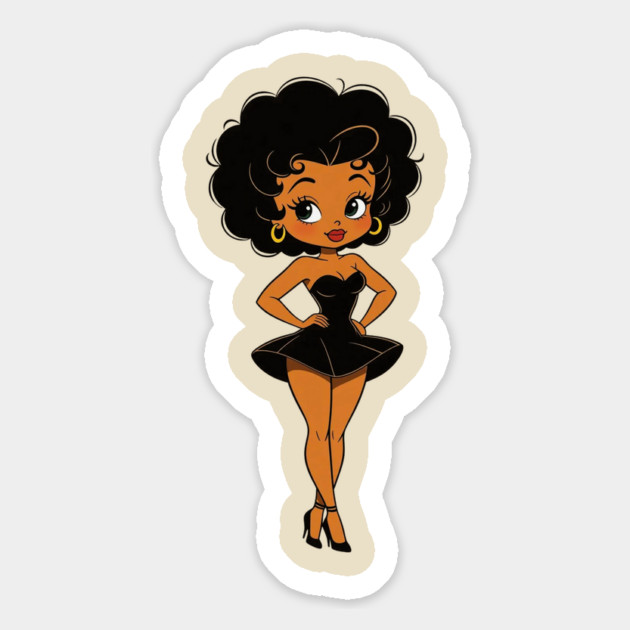 Cute Black Woman Magnet by UrbanLifeApparel