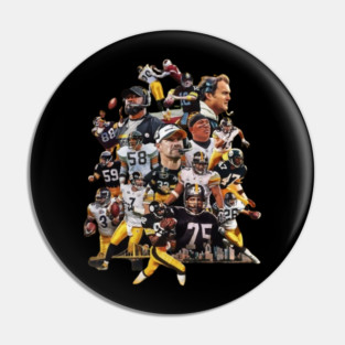 Steelers Football Pin
