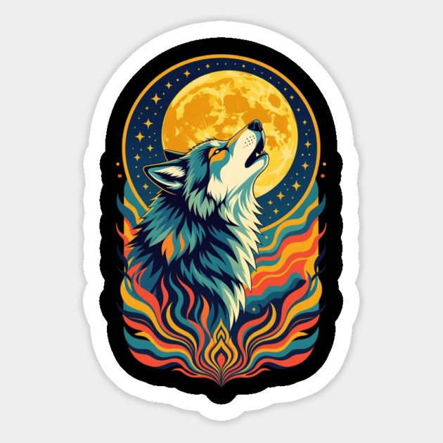 Wolf Spirit Animal Magnet by UrbanLifeApparel