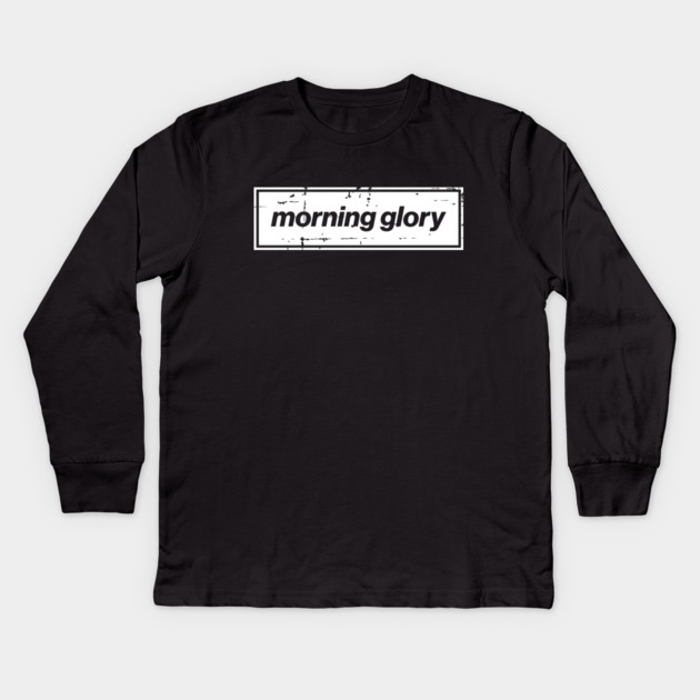 Morning Glory - The Mancunian Oasis Indie Anthem White Kids Long Sleeve T-Shirt by Butter Creative