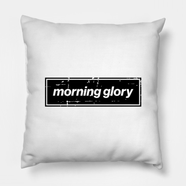 Morning Glory - The Mancunian Oasis Indie Anthem Black Pillow by Butter Creative