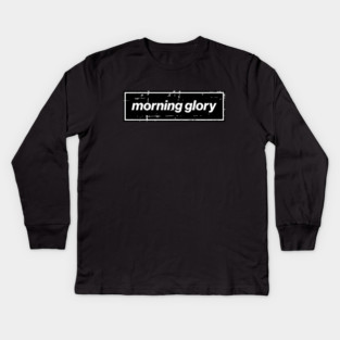 Morning Glory - The Mancunian Oasis Indie Anthem Black Kids Long Sleeve T-Shirt