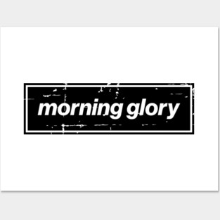 Morning Glory - The Mancunian Oasis Indie Anthem Black Posters and Art