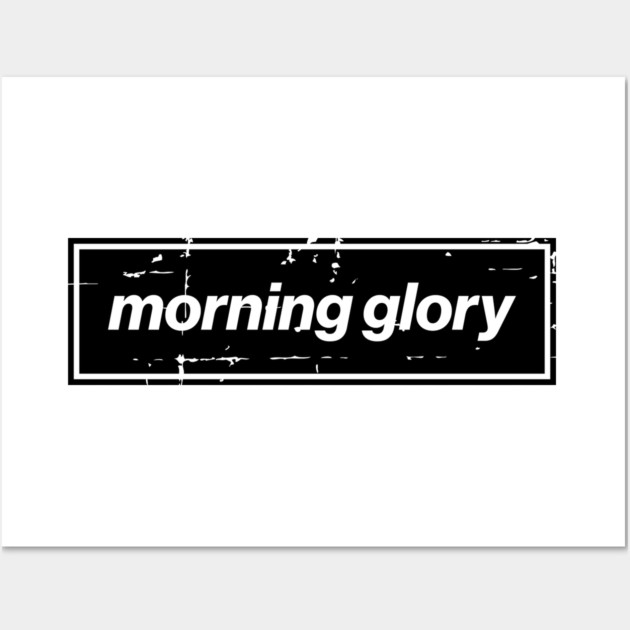 Morning Glory - The Mancunian Oasis Indie Anthem Black Wall Art by Butter Creative