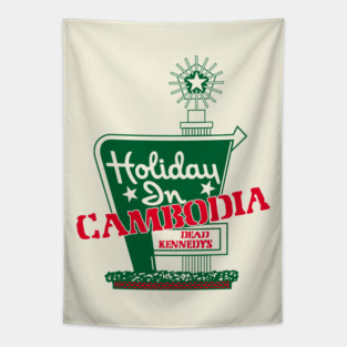 Holiday In Cambodia Tapestry