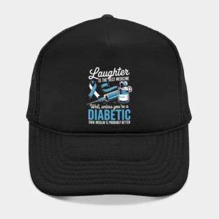 Lazy Pancreas Club  Funny Diabetes Fighter Awareness Month Quote Hat