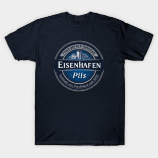 Eisenhafen Pils – Vintage German Beer Logo Retro Brewery Design T-Shirt