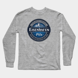 Eisenhafen Pils – Vintage German Beer Logo Retro Brewery Design Long Sleeve T-Shirt