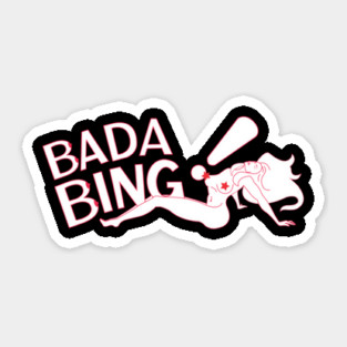 The Sopranos Bada Bing! Club Logo Sticker