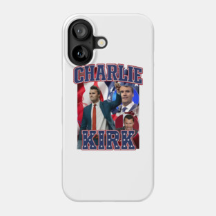 Charlie Kirk Bold Patriotic Stars & Stripes Collage Design Phone Case