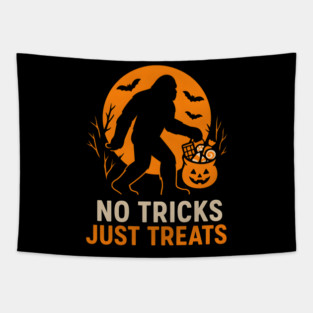 No Tricks Just Treats Bigfoot Halloween Costume Graphic Tapestry