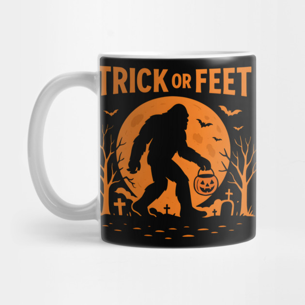 Trick or Feet Bigfoot Halloween Costume Pun Graphic by MakerMind8.2
