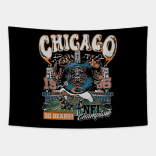 Chicago Football Go Bears Tapestry