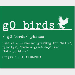 Philadelphia Eagles Go Birds M5537 Posters and Art