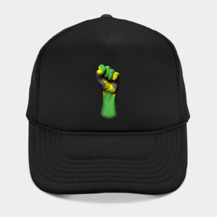 Flag of Jamaica on a Raised Clenched Fist Hat