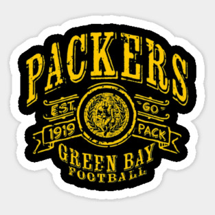 Packers Vintage Football Sticker