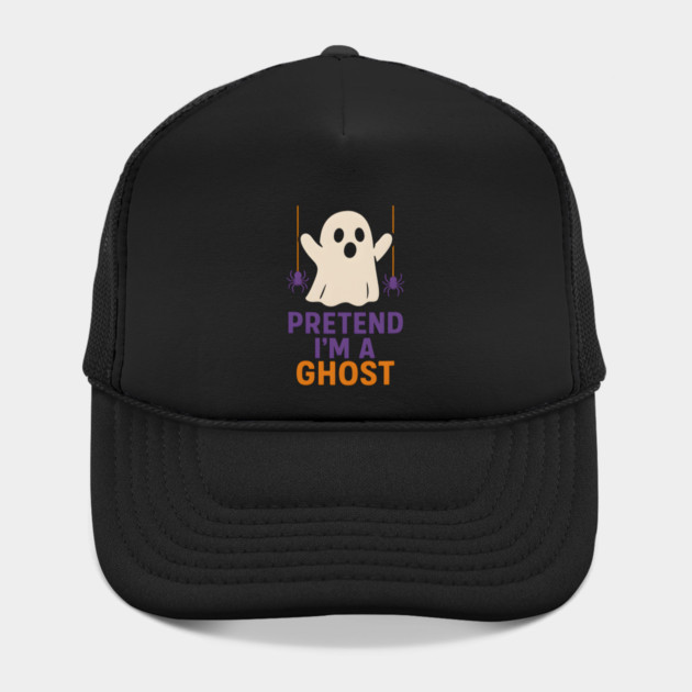 Pretend I’m a Ghost Funny Halloween Costume Artwork by MakerMind8.2