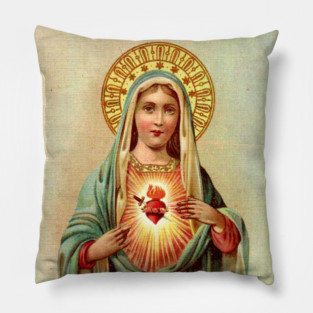 VINTAGE VIRGIN MARY Pillow