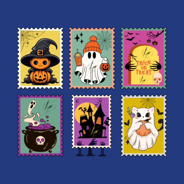 Funny Halloween Stamps Icons by The WYLD Tribe