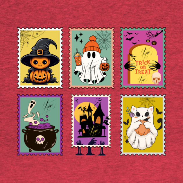 Funny Halloween Stamps Icons by The WYLD Tribe