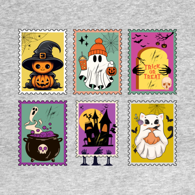Funny Halloween Stamps Icons by The WYLD Tribe