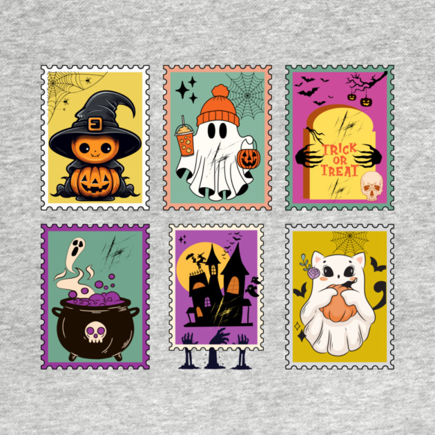 Funny Halloween Stamps Icons by The WYLD Tribe