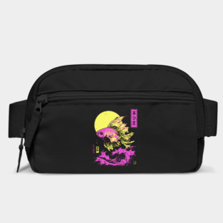 Flowing Goldfish Japanese Art | Pink & Yellow Ocean Ukiyo-e Style Bag