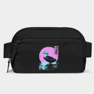 Serene Duck Japanese Art | Pink Moon Water Ukiyo-e Style Bag