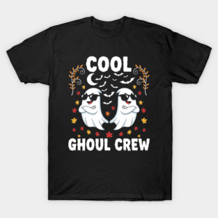 Cool Ghoul Crew Funny Ghost Halloween Squad T-Shirt