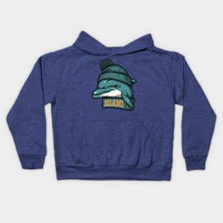 Miami Dolphins Chibi Animals Kids Hoodie