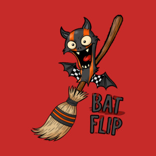 Halloween Bat Flip T-Shirt