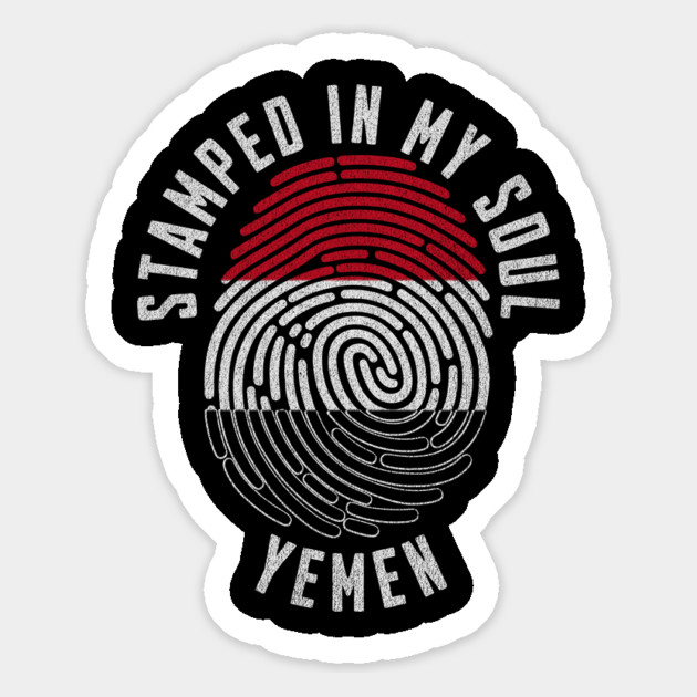 Stamped in My Soul Yemen Flag Design Yemeni Pride Magnet by Yesteeyear