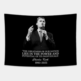 charlie-kirk Tapestry