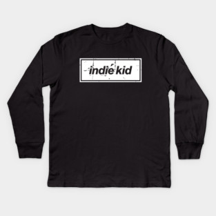 Indie Kid Oasis Distressed Typography – Bold Positive Message Design White Kids Long Sleeve T-Shirt