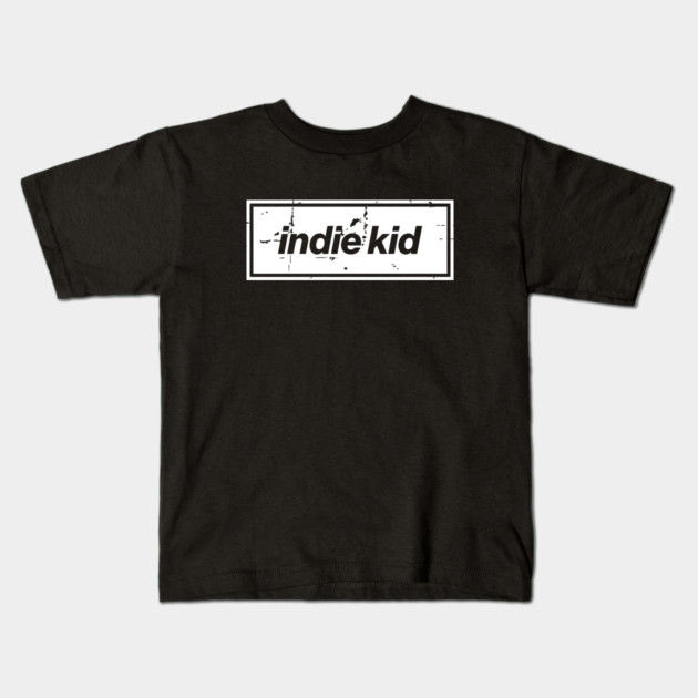 Indie Kid Oasis Distressed Typography – Bold Positive Message Design White Kids T-Shirt by Butter Creative