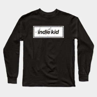 Indie Kid Oasis Distressed Typography – Bold Positive Message Design White Long Sleeve T-Shirt