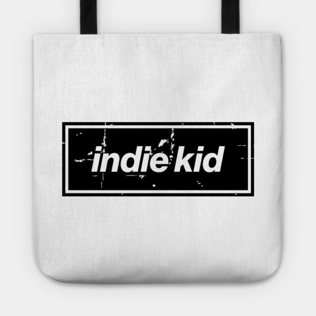 Indie Kid Oasis Distressed Typography – Bold Positive Message Design Black Tote by Butter Creative
