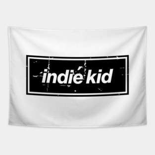 Indie Kid Oasis Distressed Typography – Bold Positive Message Design Black Tapestry