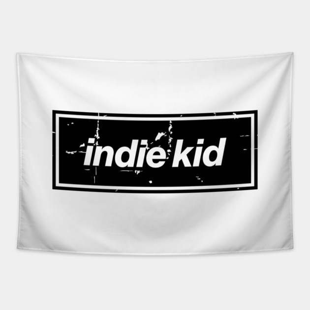 Indie Kid Oasis Distressed Typography – Bold Positive Message Design Black Tapestry by Butter Creative