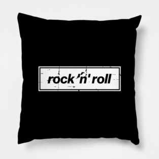 Rock n Roll - The Mancunian Oasis Indie Anthem White Pillow