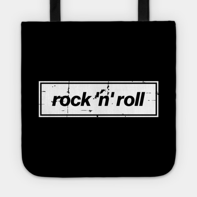 Rock n Roll - The Mancunian Oasis Indie Anthem White Tote by Butter Creative
