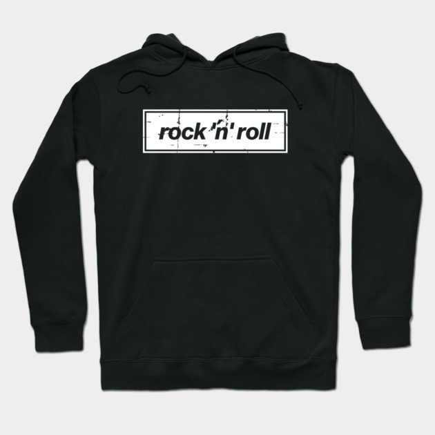 Rock n Roll - The Mancunian Oasis Indie Anthem White Hoodie by Butter Creative