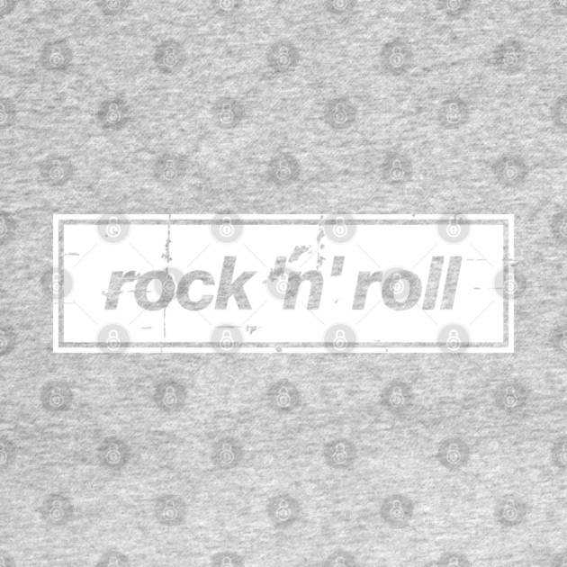 Rock n Roll - The Mancunian Oasis Indie Anthem White by Butter Creative