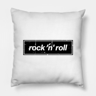 Rock n Roll - The Mancunian Oasis Indie Anthem Black Pillow