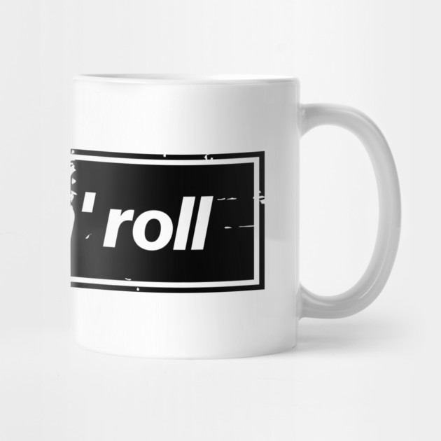 Rock n Roll - The Mancunian Oasis Indie Anthem Black by Butter Creative