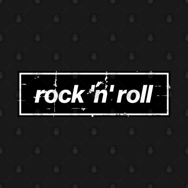 Rock n Roll - The Mancunian Oasis Indie Anthem Black by Butter Creative
