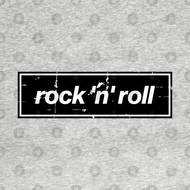 Rock n Roll - The Mancunian Oasis Indie Anthem Black by Butter Creative